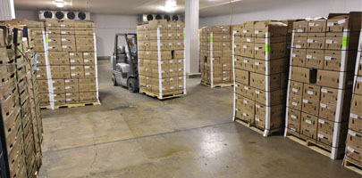 Inside Empty Refrigerated Room